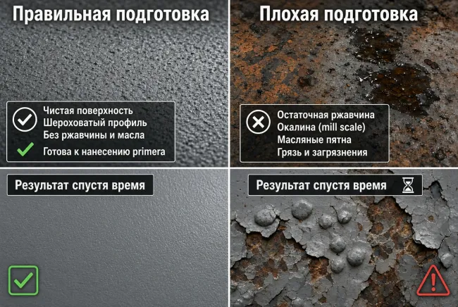 Не экономить на подготовке поверхности